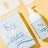 KRX Carboxy Therapy Face & Neck Mask (20 Pairs) + 500ml Soothing Gel | Korean Skincare | Home Use | Available in Pakistan