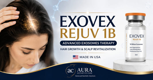 Explore Exovex REJUV 1B hair exosome therapy for thinning hair, scalp revitalization, and professional hair restoration treatments in Pakistan.
