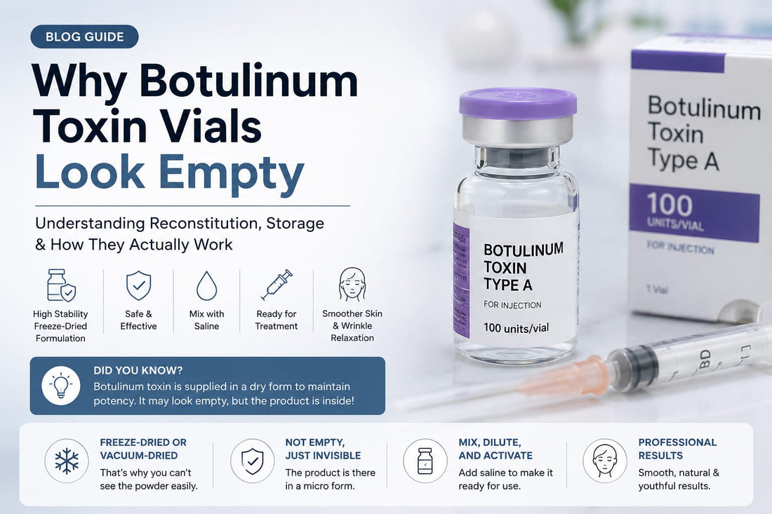 Why Botulinum Toxin Vials Look Empty – Understanding Reconstitution & Storage in Aesthetic Practice