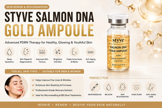 Styve Salmon DNA Gold Ampoule in Pakistan – Complete Guide to PDRN Skin Repair, Hydration & Anti-Aging