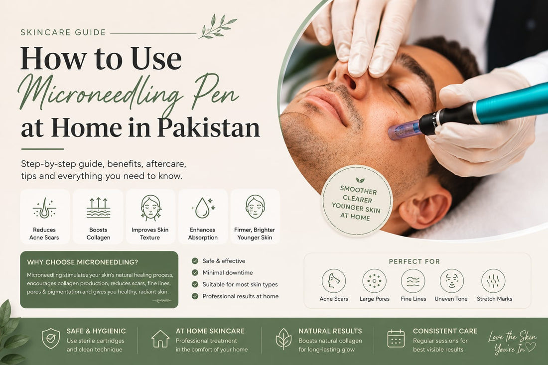 How to Use a Microneedling Pen at Home in Pakistan – Complete Beginner's Guide for Safe & Effective Skin Rejuvenation