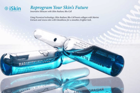 iSkin Radianz Blu Cell NAD+ Glutathione Injection | Advanced Skin Whitening & Rejuvenation