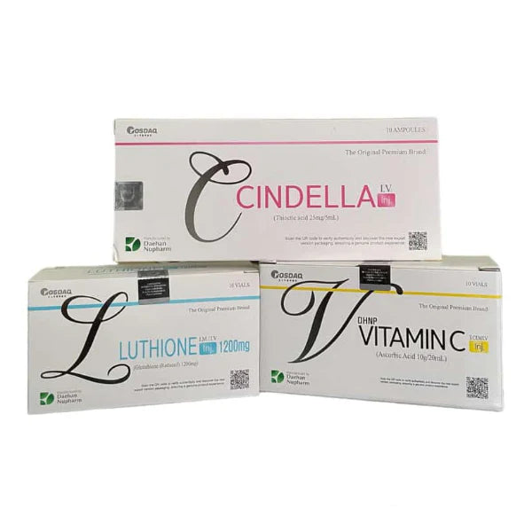 Cindella Korea Whitening Injection – Ascorbic Acid (Vitamin C) | 10 Sessions | Luthione | Price in Pakistan