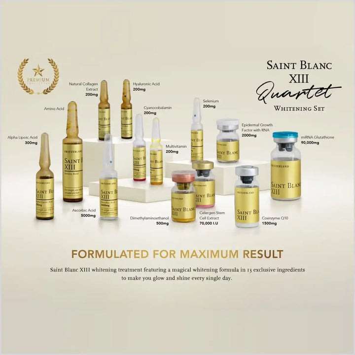Saint Blanc XIII Glutathione Whitening Injection – 52 Vials | 4 Sessions | Price in Pakistan