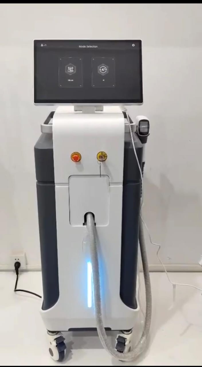 Diode Laser AI Dual Cooling System – Android Intelligent Hair Removal | Multi-Wavelength 755/808/940/1064nm | 4D Tech | 15.6” Display | Pulse 1-200ms | 1200W+600W