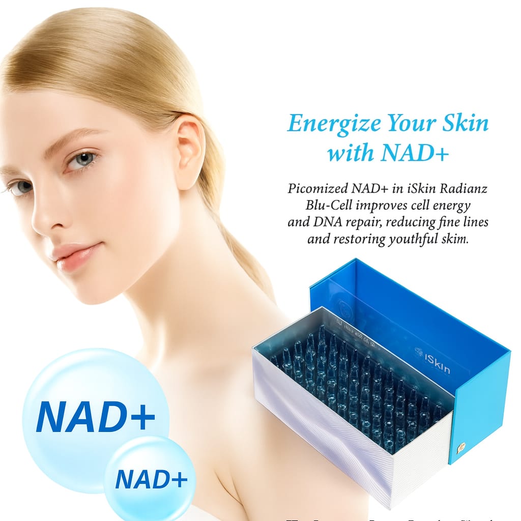 iSkin Radianz Blu Cell With NAD+ Glutathione