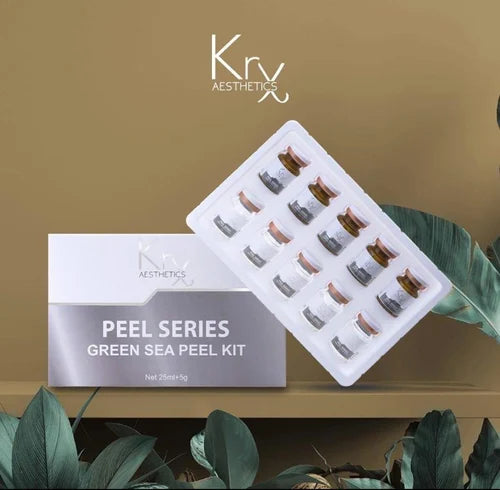 KRX Green Sea Peel Kit (5 Pairs) – Professional Exfoliating & Brightening Solution | KRX Aesthetic Pakistan | Price in Pakistan