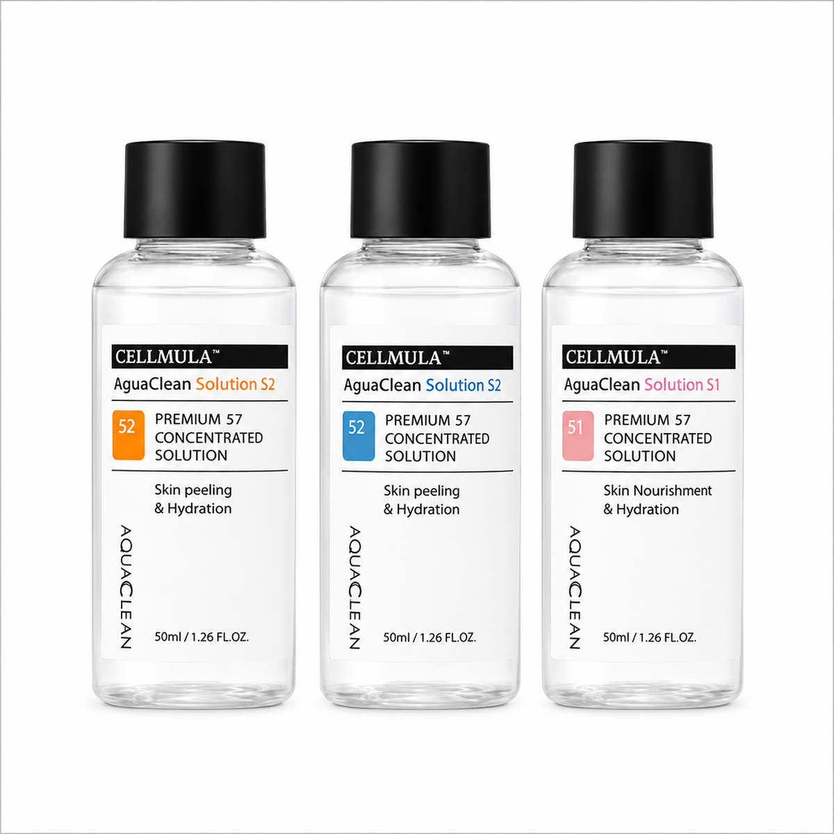 Cellmula Hydrafacial Serums in Pakistan – Aqua Clean Concentrated Solution S1 S2 S3