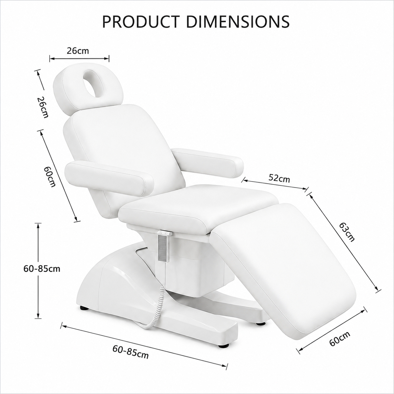 Hydraulic Electric Bed 3 Motor – Adjustable Aesthetic & Medical Treatment Bed